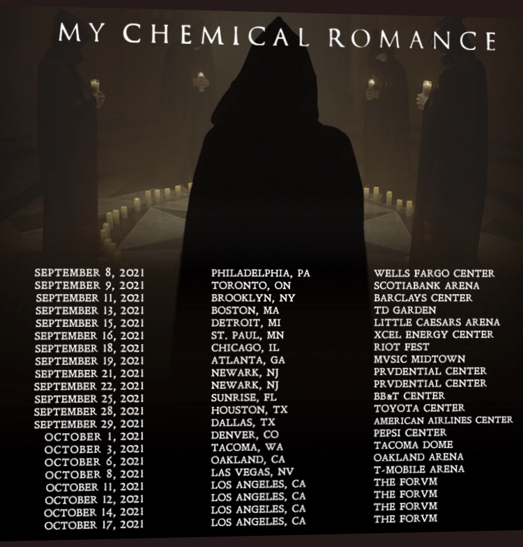 MCR tour dates